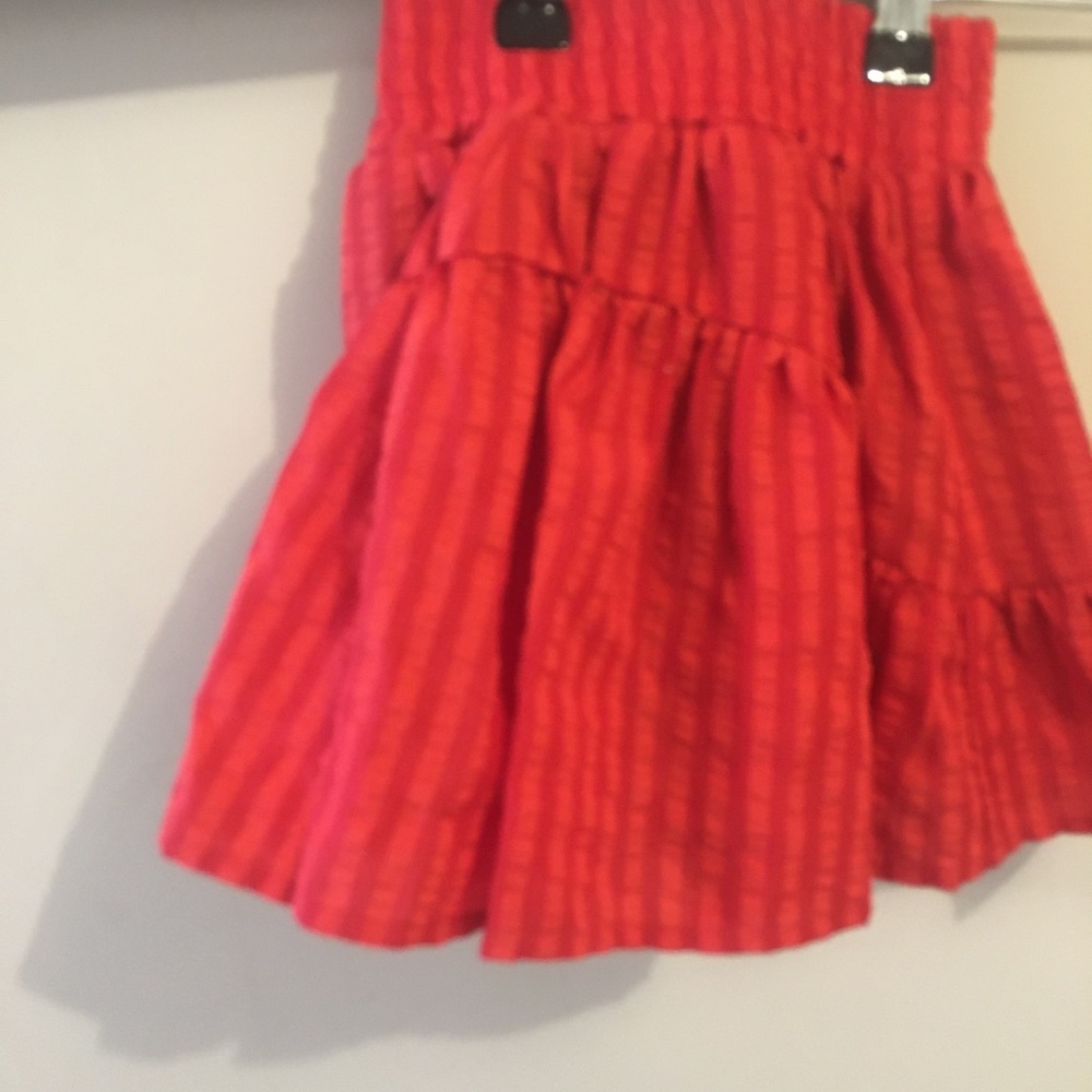 Girls red skirt